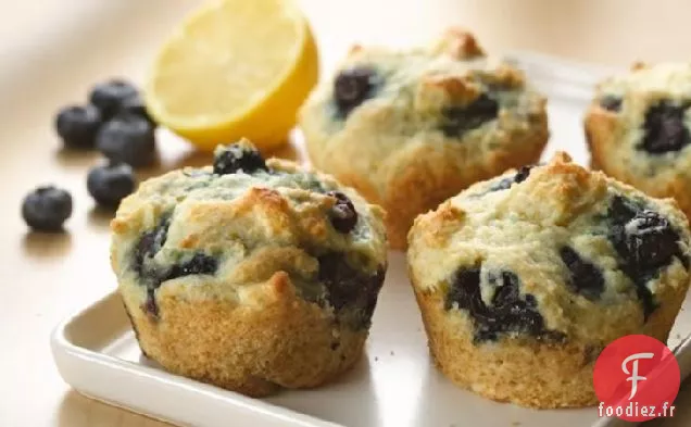 Muffins aux Myrtilles au Yogourt Grec