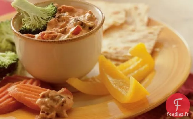 Trempette à Pizza au Pepperoni à la Mijoteuse