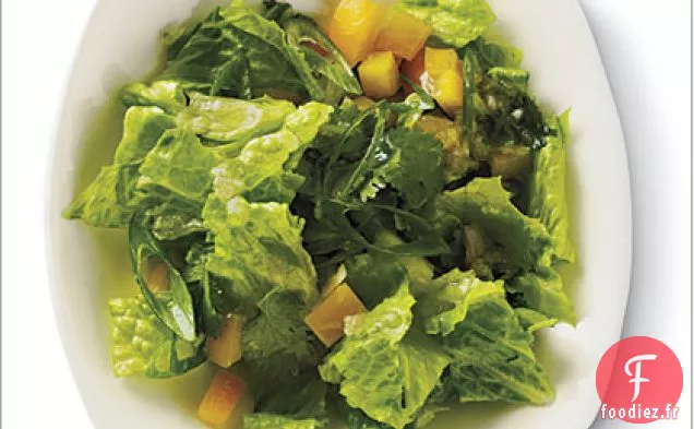 Salade Romaine à la Coriandre et au Citron Vert
