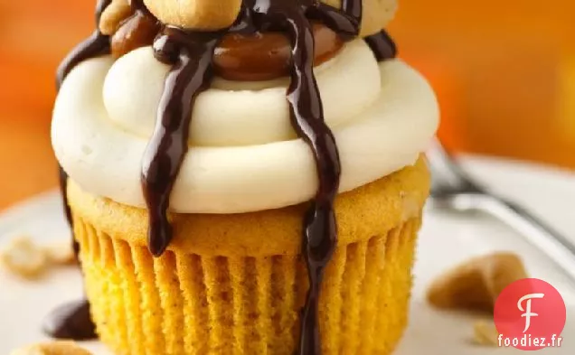 Cupcakes Gluants À la Citrouille Et Au Caramel