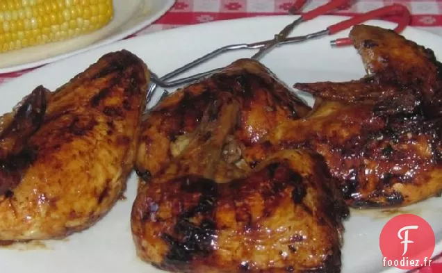 Poulet Grillé Glacé au Bourbon