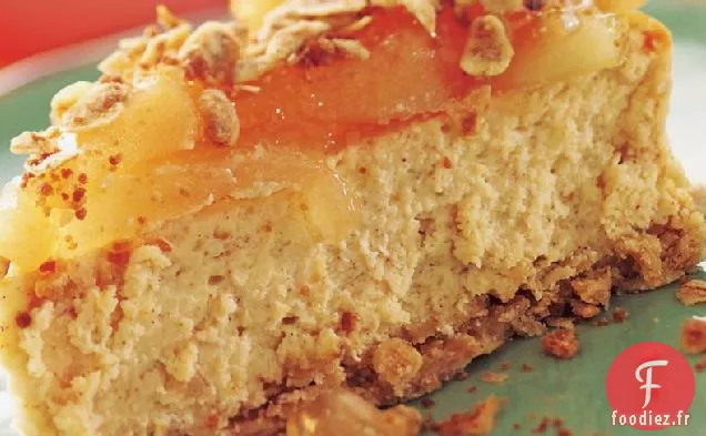 Gâteau au fromage Streusel aux Pommes et à la Cannelle