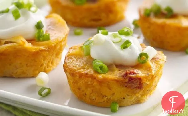 Cupcakes de Pommes de Terre Gratinés au Fromage