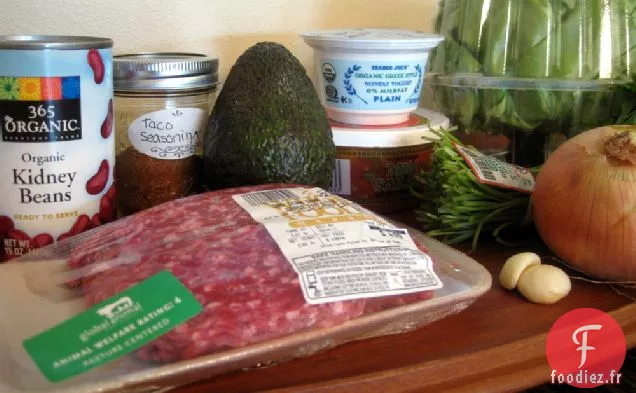 Wraps de Laitue au Taco au Bœuf