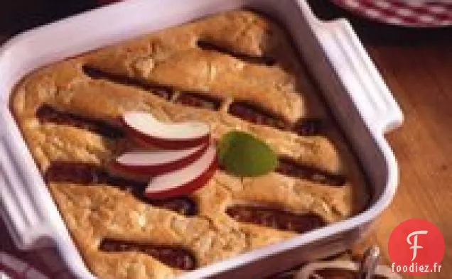 Crêpe Au Four aux Pommes et aux Saucisses