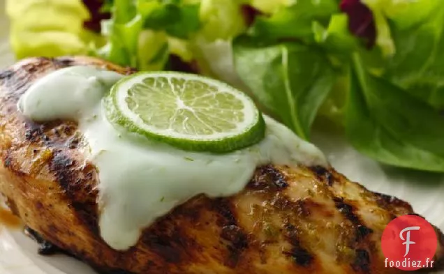 Poulet Margarita Grillé avec Sauce au Yogourt
