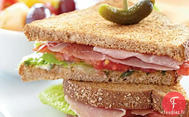 Sandwichs au Prosciutto, à la Laitue et aux Tomates