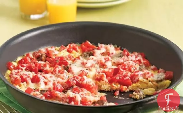 Frittata aux Pommes de Terre, aux Œufs et aux Saucisses