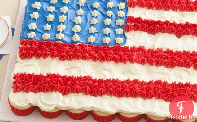Gâteau au Drapeau du Quatrième juillet