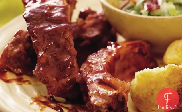 Côtes Levées Épicées des Caraïbes à la Mijoteuse