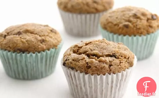 Muffins Santé Banane-Pépites de Chocolat