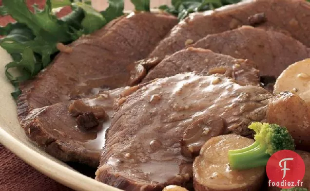 Boeuf Braisé à l'Ail et Pommes de Terre à la Mijoteuse