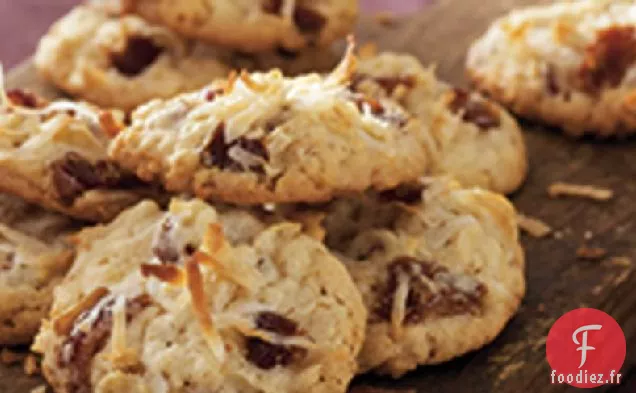 Biscuits Croustillants à la Noix de Coco et aux Dattes