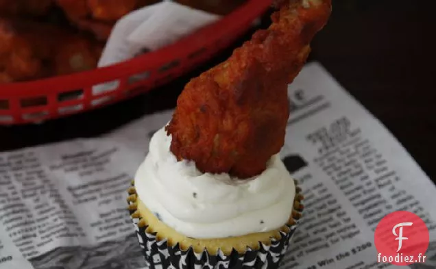 Cupcakes Salés au Poulet de Buffle et au Pain de Maïs