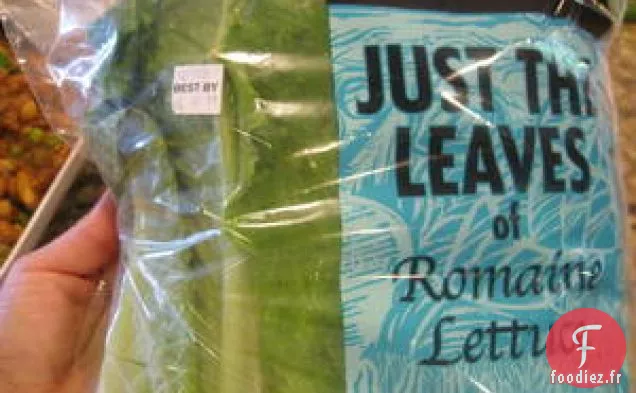 Wraps de Poulet au Curry et de Laitue aux Pois Chiches