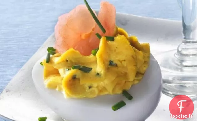 Cocktail de Crevettes Oeufs Diaboliques