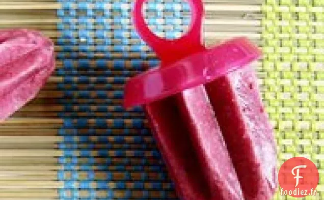 Pop de Glace au Yogourt aux Baies