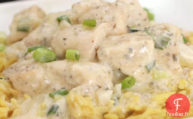 Poulet à la Crème Sure et à l'Oignon