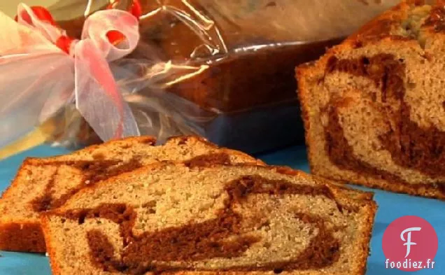 Pain Aux Bananes Tourbillonné Chocolat-Noisette