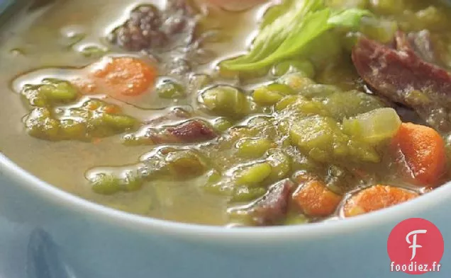 Soupe aux Pois Cassés à la Mijoteuse