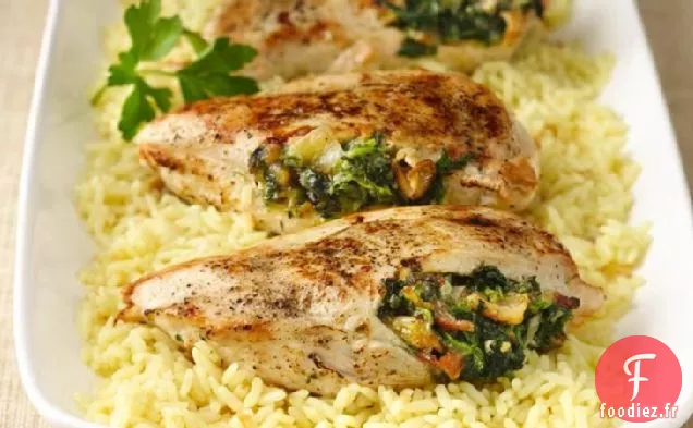 Poitrines De Poulet Farcies Aux Épinards