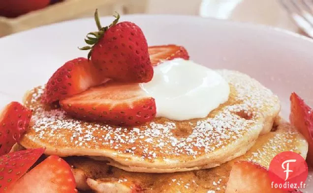 Crêpes aux Fraises et à la Crème