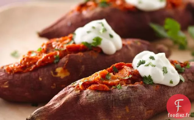 Chipotle Patates Douces Cuites Deux Fois au Four