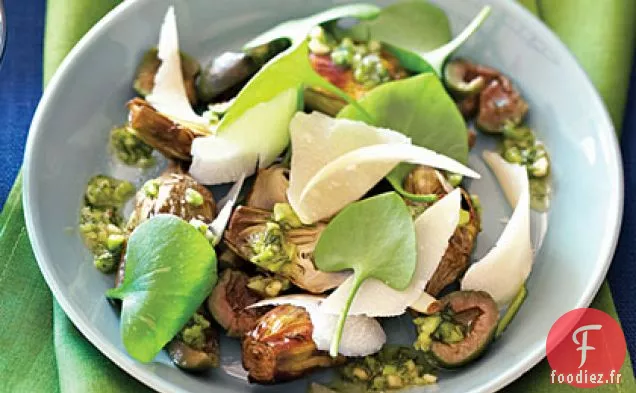 Artichauts Rôtis avec Salsa Printanière