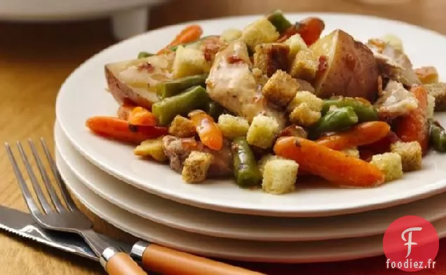 Tarte au Poulet à la Mijoteuse