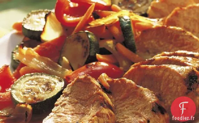 Filets de Porc Grillés avec Mélange de Légumes