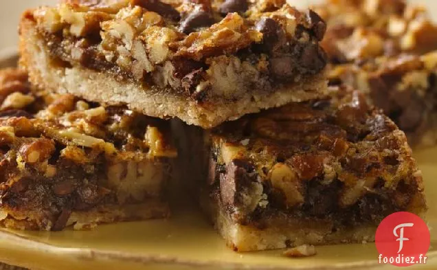 Barres à Tarte au Chocolat Et aux Pacanes