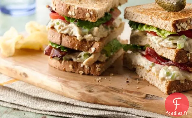 Gerbeurs de Club Sandwich à Salade de Poulet