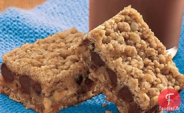 Barres au Beurre de Cacahuète et aux Pépites de Chocolat