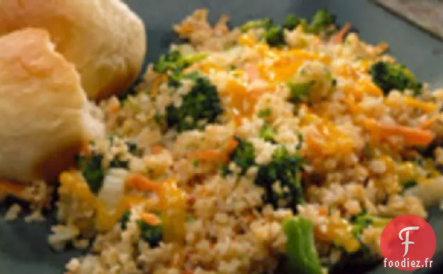 Pilaf de Boulgour avec Brocoli et Carottes