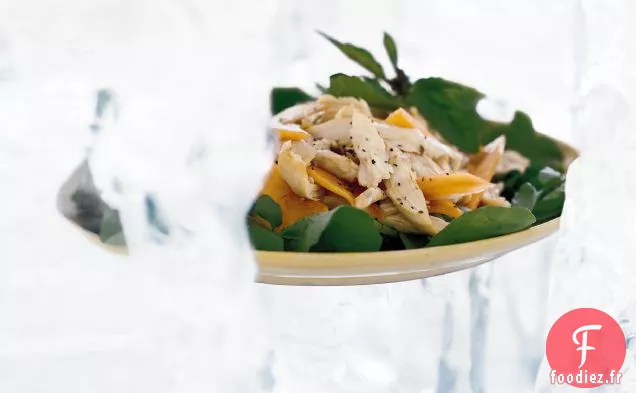 Salade de Poulet Épicée à la Papaye