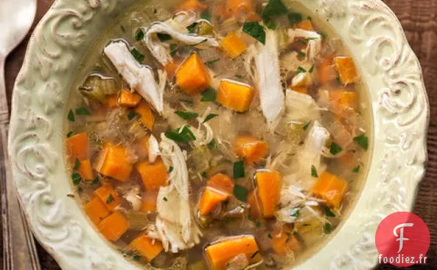 Soupe de Poulet à la Mijoteuse