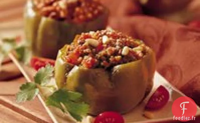 Couscous de Poivrons Farcis à la Mijoteuse (Cuisson pour 2)