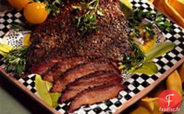 Poitrine de Bœuf Fumée aux Quatre Poivrons