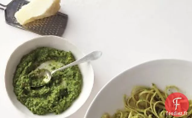 Pesto Vert Moutarde Et Ail Rôti Au Fromage Pecorino-romano