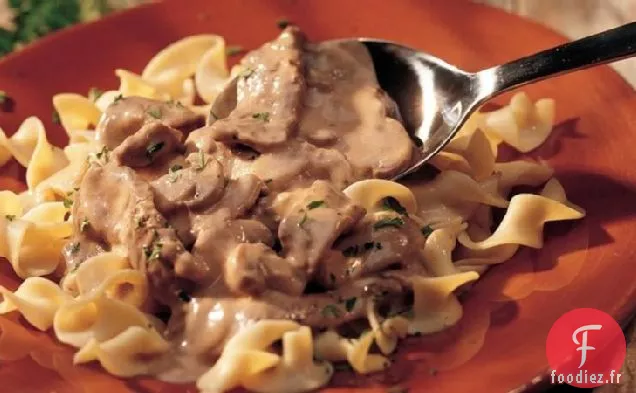 Stroganoff de bœuf classique (plus léger)