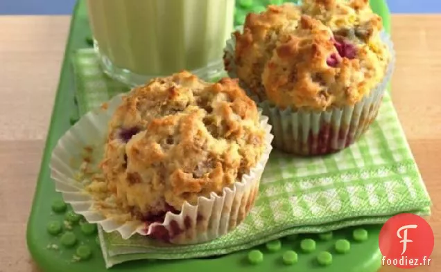 Muffins Ensoleillés au Citron et à la Framboise