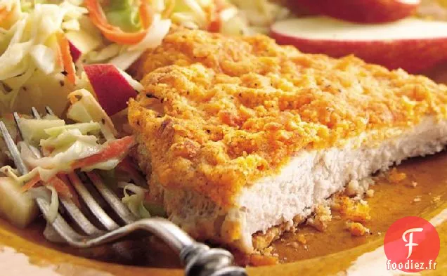 Escalopes de Porc Frites au Four avec Salade de Pommes