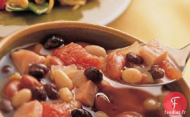 Soupe Copieuse au Jambon et aux Trois Haricots
