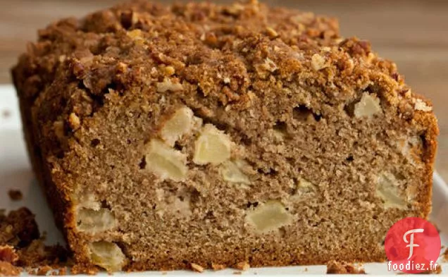 Pain Rapide aux Pommes et Streusel aux Pacanes