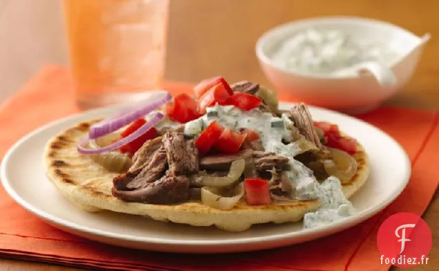 Gyros de Dinde Râpée à la Mijoteuse