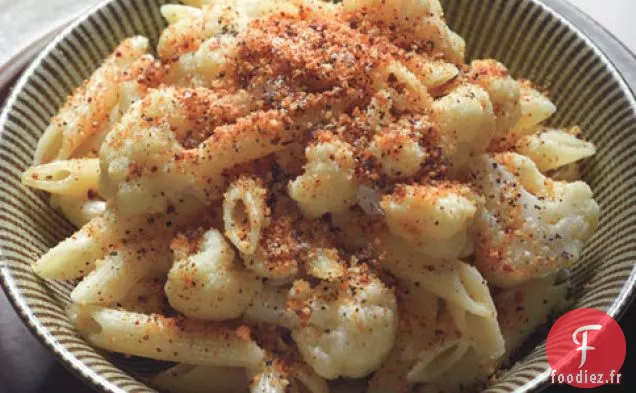 Penne Et Chou-Fleur Avec Chapelure À La Moutarde