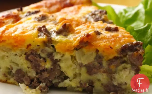 Tarte au Cheeseburger Sans Gluten Incroyablement Facile