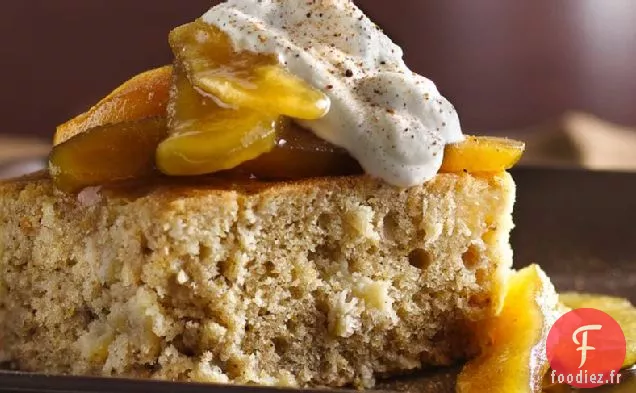 Gâteau aux Épices à la Cassonade aux Pommes Caramélisées