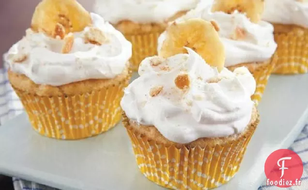 Cupcakes au Pudding à la Banane