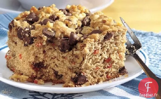 Streusel au Chocolat Gâteau aux Bananes et aux Carottes